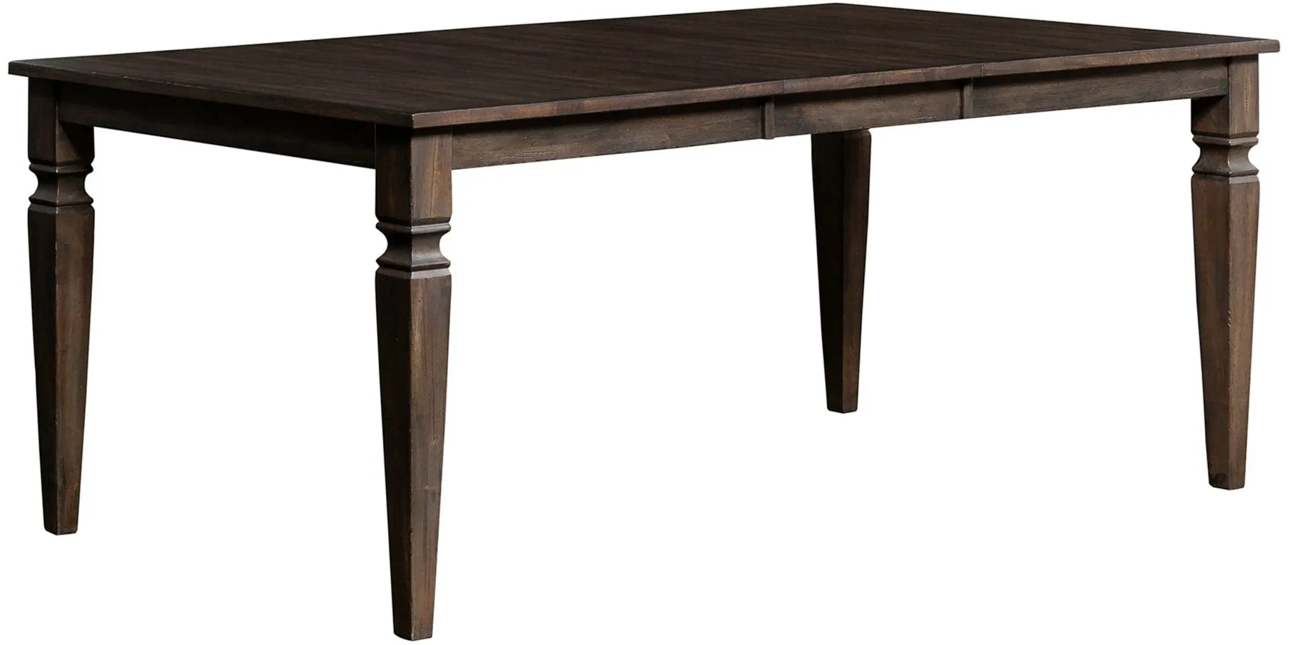 A-America Kingston Rectangular Dining Table with Butterfly Leaf in Dark Gray by A-America